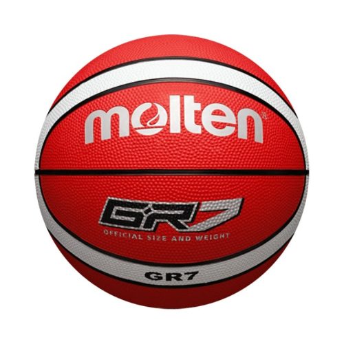 Kosárlabda, gumi, piros-fehér, 7-es méret, Molten